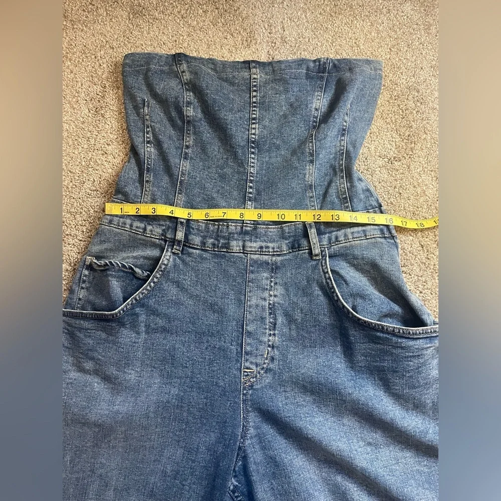 We The Free - Je Suis Pret Barrel Denim Jumpsuit - Size large - Picture 9 of 13